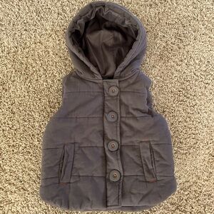 Fierce Frank Button Down, Full Zip Puffy Vest, Little Boys Sz 24 Mos.